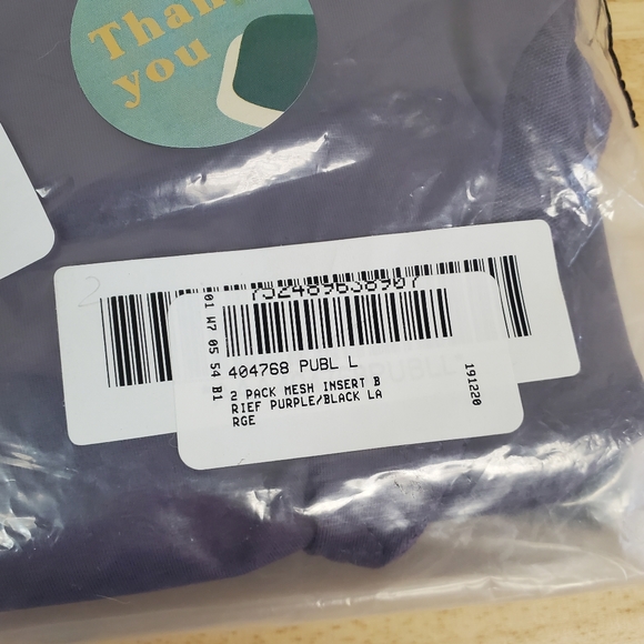 Rhonda Shear 2-Pack Mesh Insert Brief, L - Picture 2 of 4